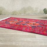 Multicolored carpet years 90/2000, 125 x 69cm