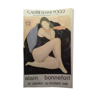 Poster alain Bonnefoit exhibition