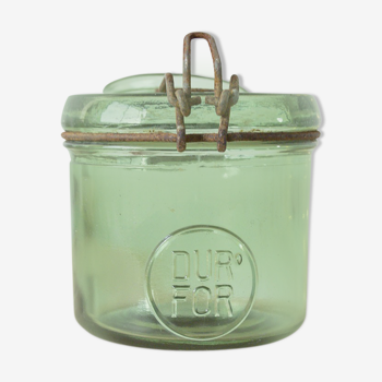 Durfor old glass jar