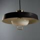 Vintage aluminium and methacrylate suspension, Italy, 1960s.