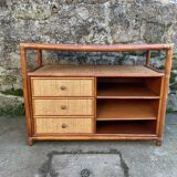 Meuble de salon en rotin