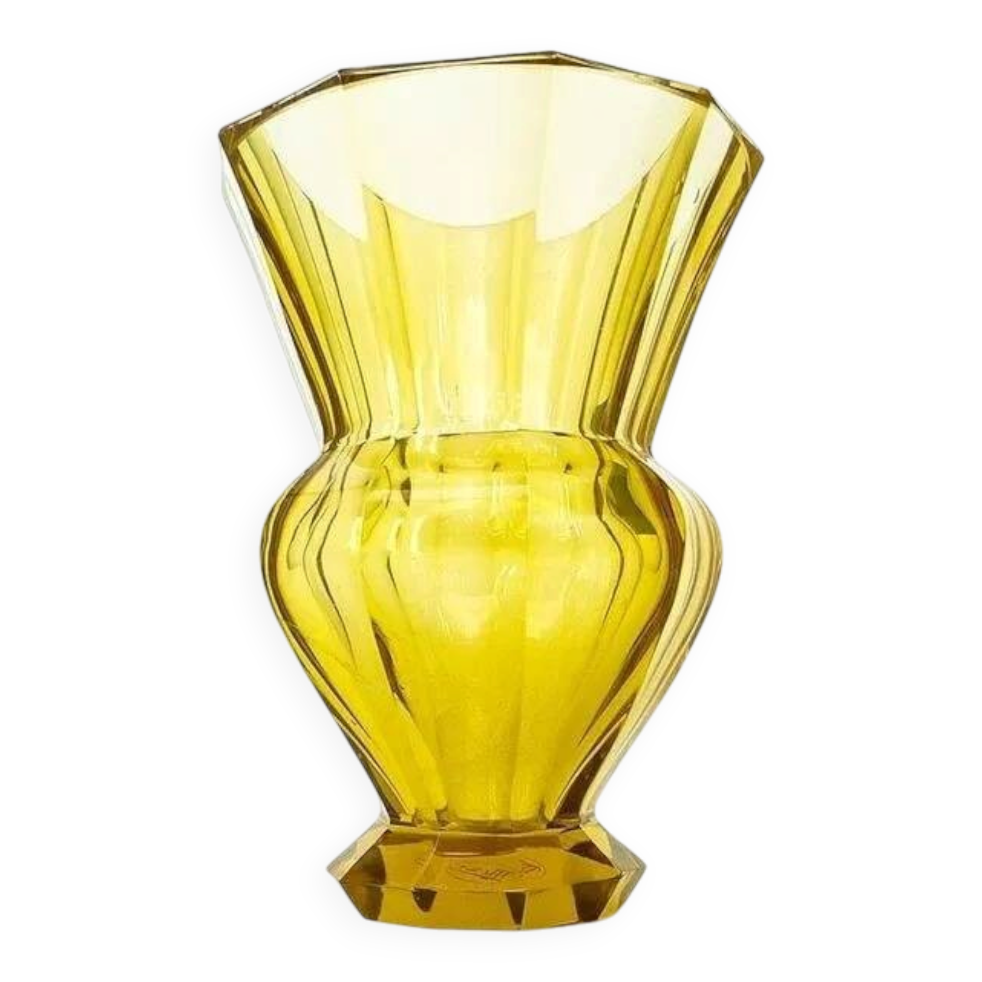 A1z moser vase - art deco honey