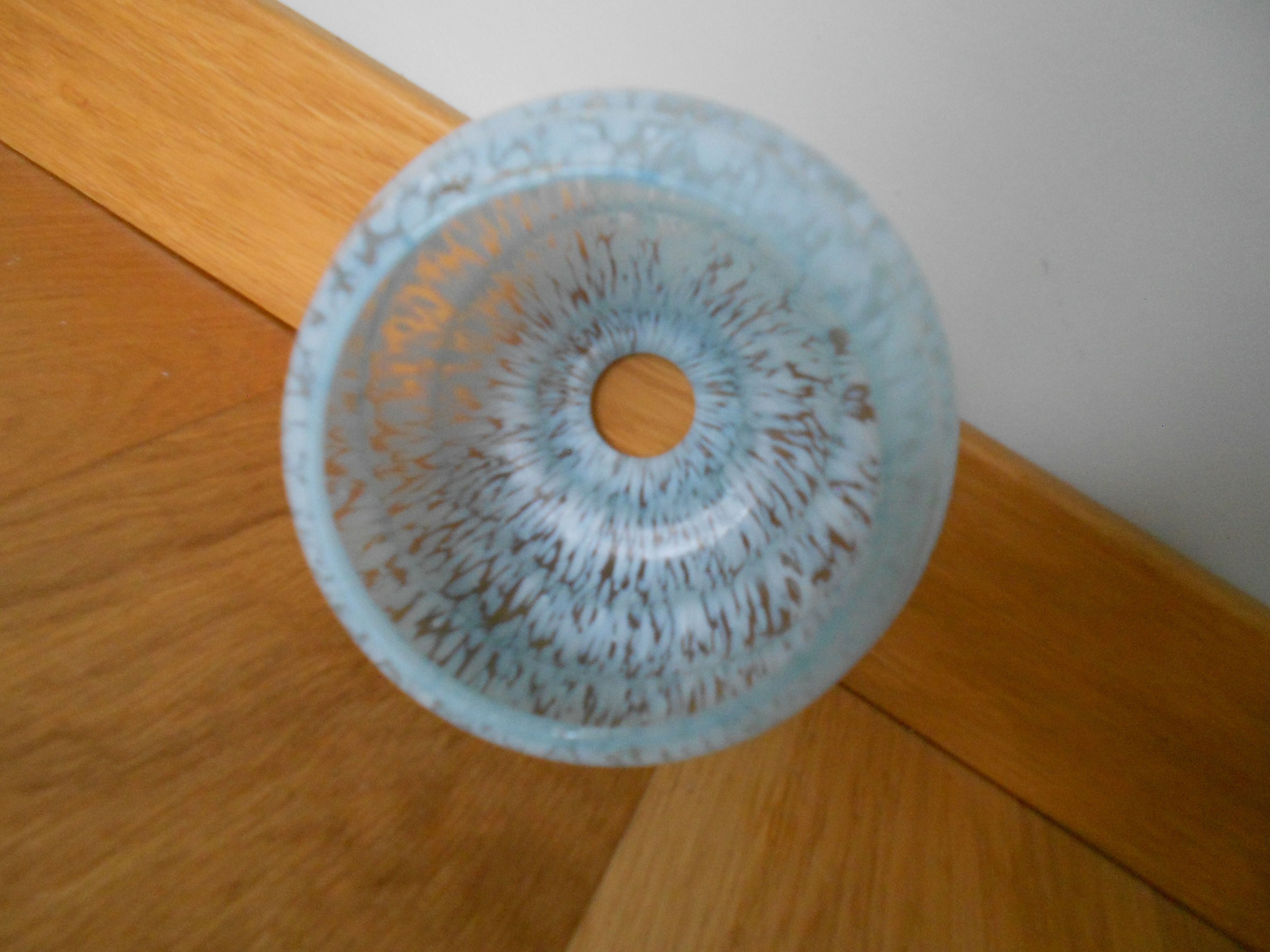 Speckled opaline lampshade