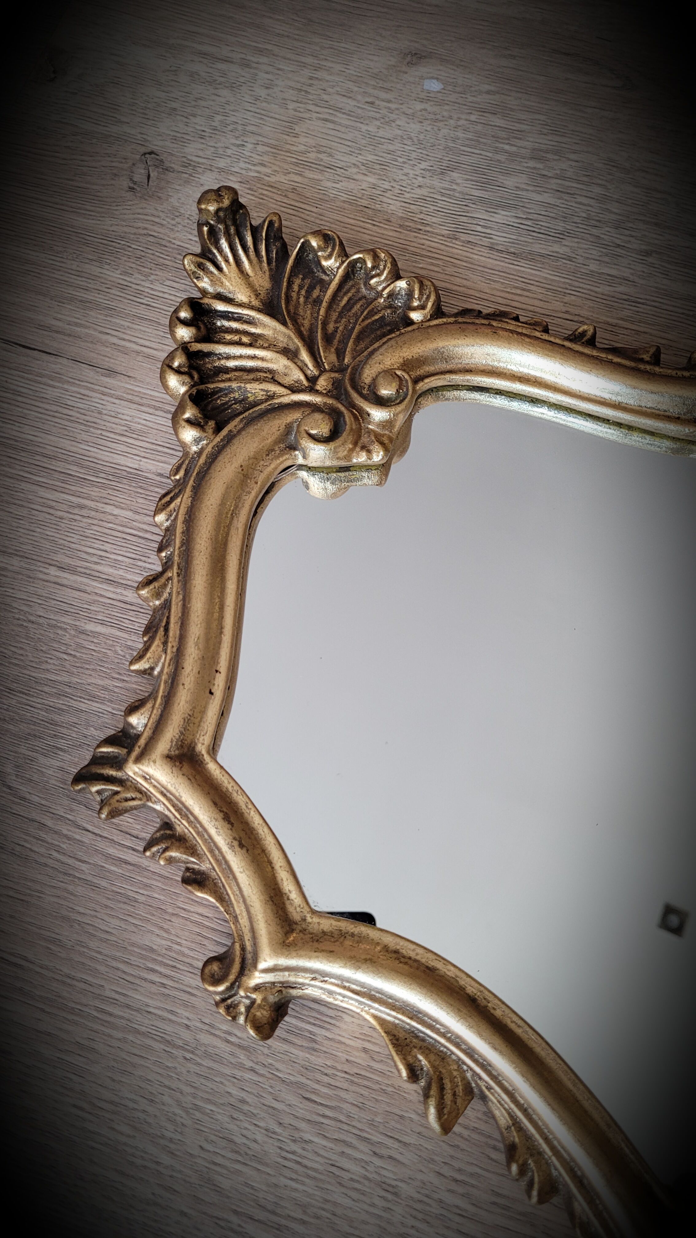 Golden lily mirror 46x27