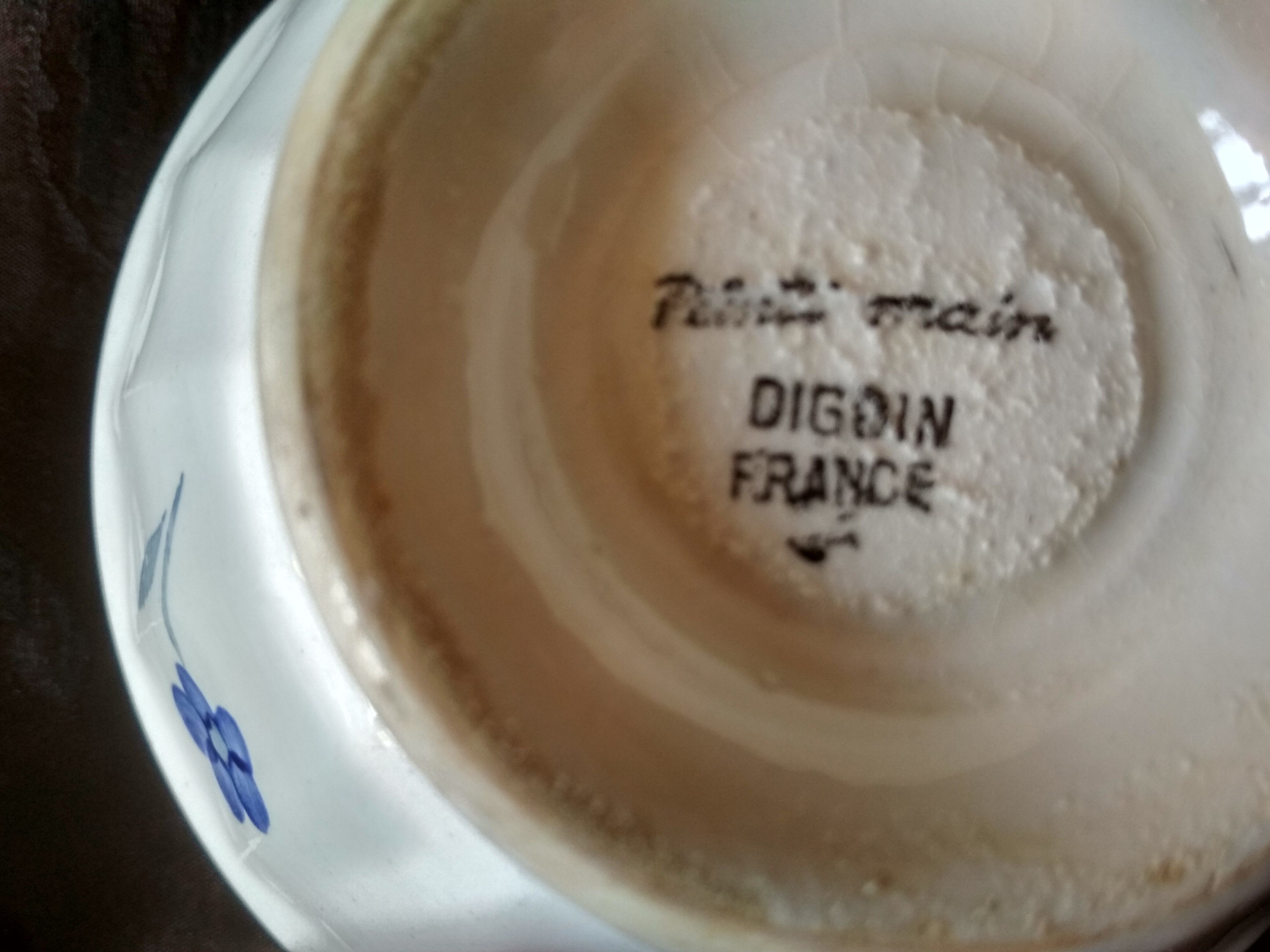 Old bowl, Digoin ceramic