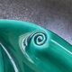 vintage glazed earthenware appetizer plate