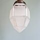 Art Deco pendant light in faceted satin glass, 1920s-30s