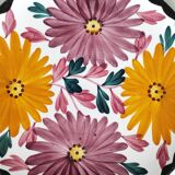 Two Schramberg Majolika painted flower dishes