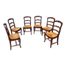 Straw oak chairs