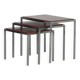 1960s Set of 3 reversible nesting tables from the Netherlands