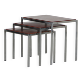 1960s Set of 3 reversible nesting tables from the Netherlands
