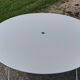 Table de jardin fer ronde et repliable
