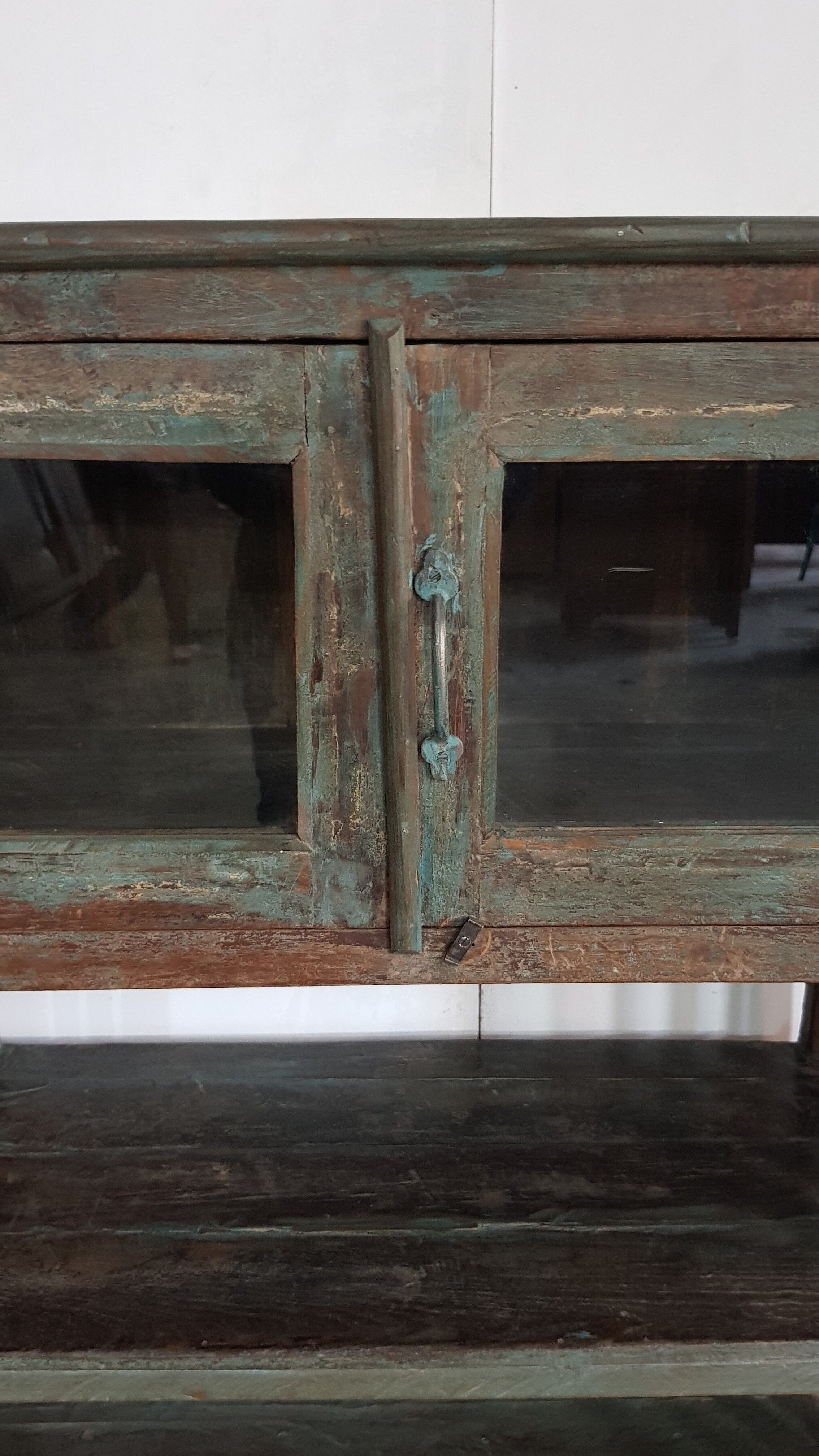 Old cupboard burmese teak shelf