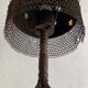 Brutalist iron chain table lamp, 1970s