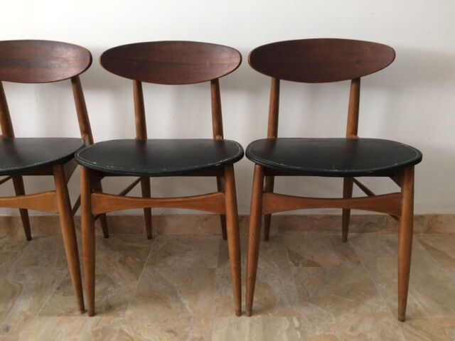 4 Scandinavian chairs 1950