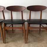 4 Scandinavian chairs 1950