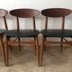 4 Scandinavian chairs 1950