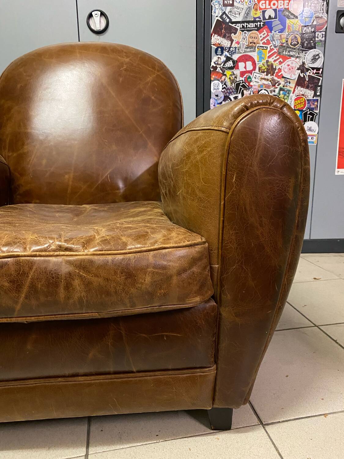 Fauteuil club cuir
