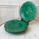 Set of 5 gien dessert plates in slurry leaf model 50s