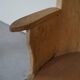Wabi Sabi chair in solid birch, by a Swedish cabinetmaker, Modern, 1950s.
