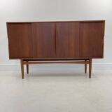 Sideboard in Teak with Sliding Doors, 1965