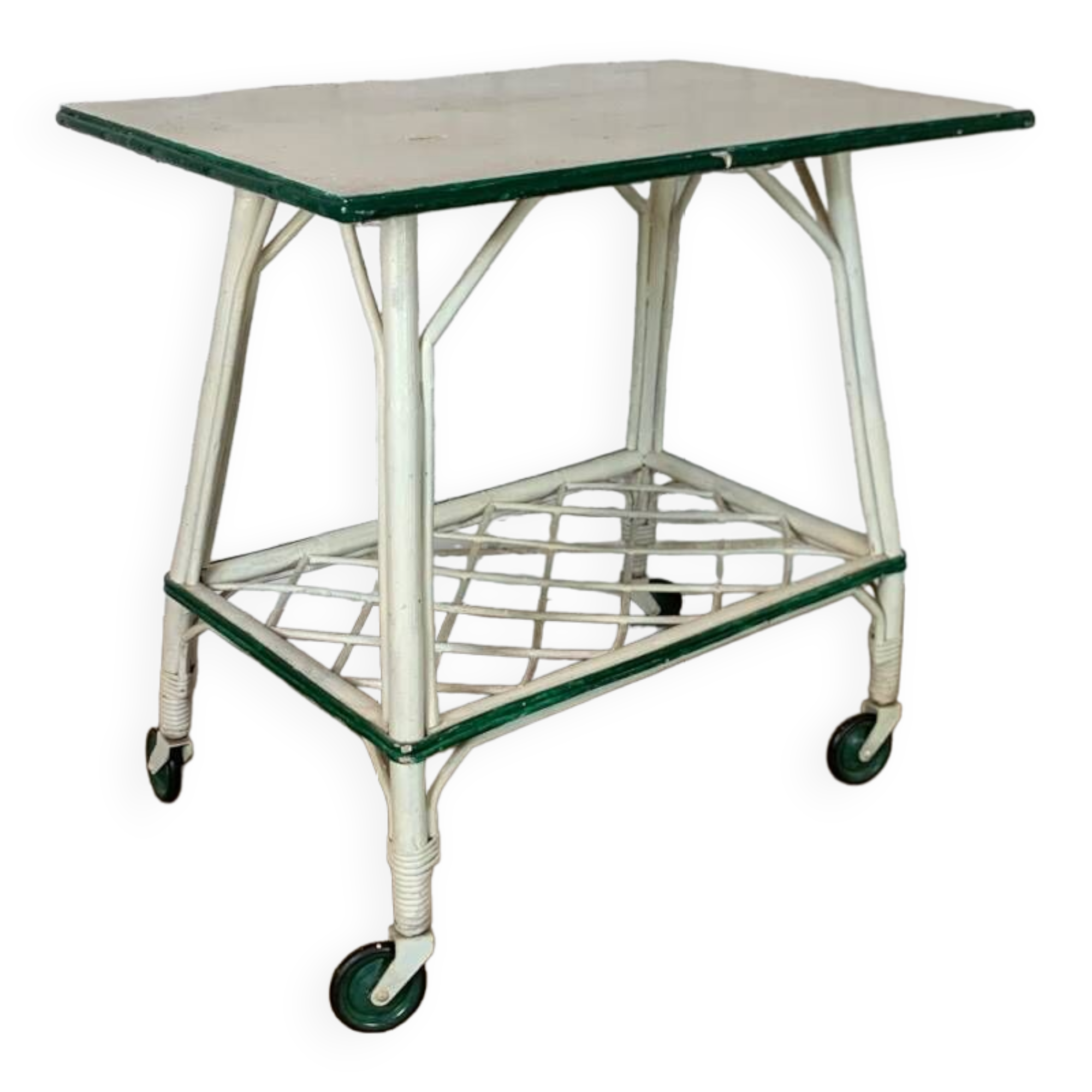 Vintage rattan server 1960