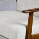 Fauteuil beige vintage, années 1970