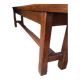 Solid oak bench 2 meters period 1960