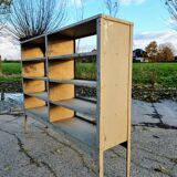 Industrial shelving unit rack shoe cabinet riveted