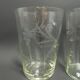 6 antique glasses
