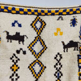 Handmade moroccan berber carpet 237 x 110 cm