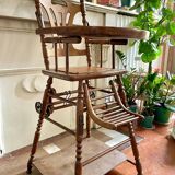 Chaise haute bébé ancienne