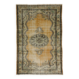 Tapis vintage turc tissé à la main unique en son genre - charme vintage rustique 270x 185 cm