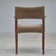 1960s, Danish chair, solid teak wood, furniture velour.