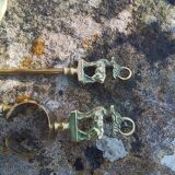 Brass fireplace servant