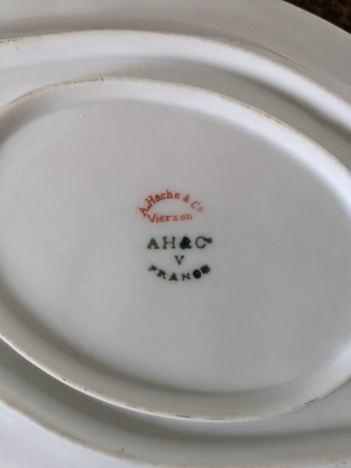 Saucer boat A.Hache Vierzon