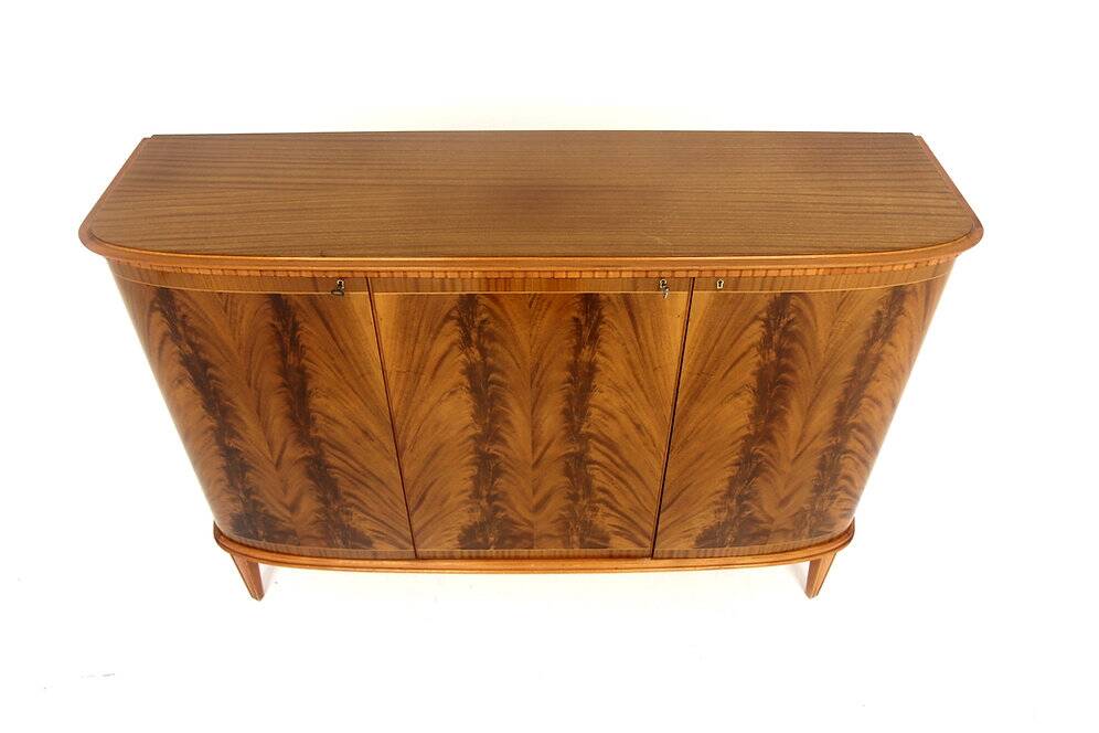 Scandinavian enfilade in mahogany, Swedish modern, Sweden, 1940.