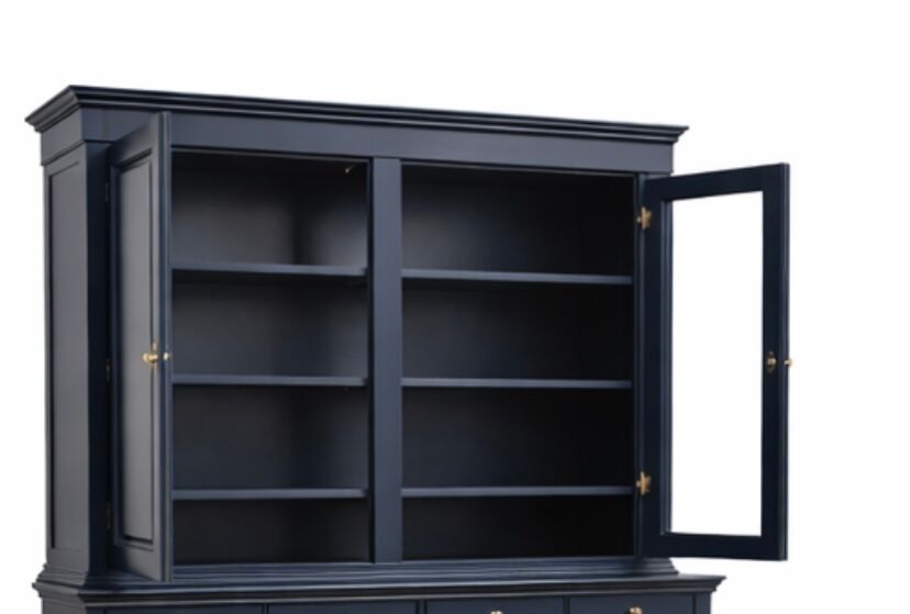 Vaisselier, bibliothèque en bois massif