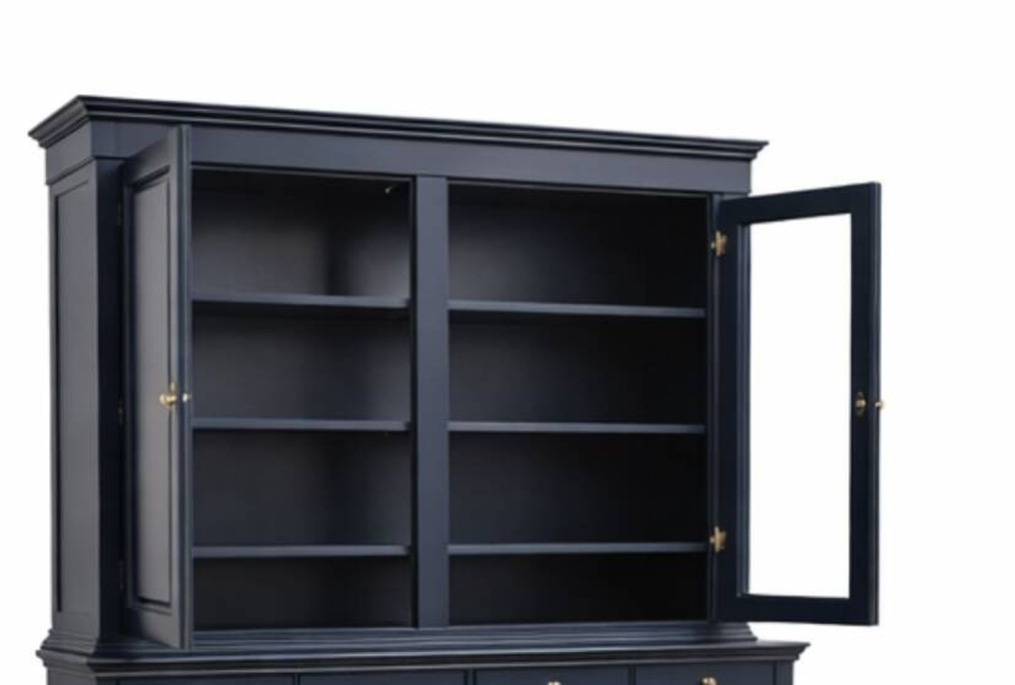 Vaisselier, bibliothèque en bois massif