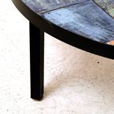 1960s enameled ceramic coffee table