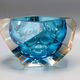 Antique ashtray pocket tray murano glass sommerso italy - flavio poli years