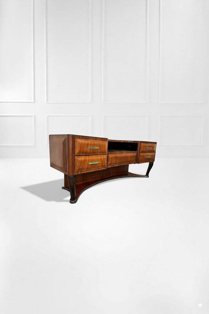 Mid-Century Modern Dresser in Wood by Dassi, Italy, 1950s
