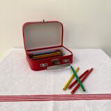 Red suitcase from the 60s