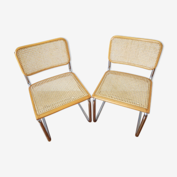 Lot de 2 chaises Cesca B32 de Marcel Breuer