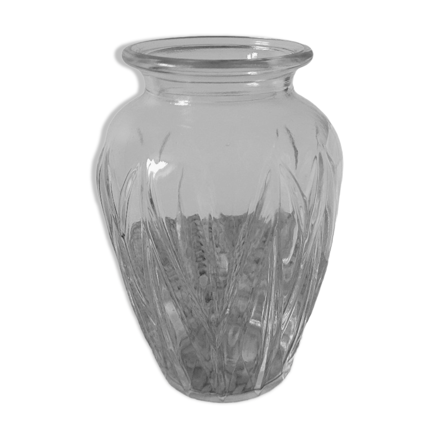 Grand vase à bulbe drapé