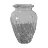 Grand vase à bulbe drapé