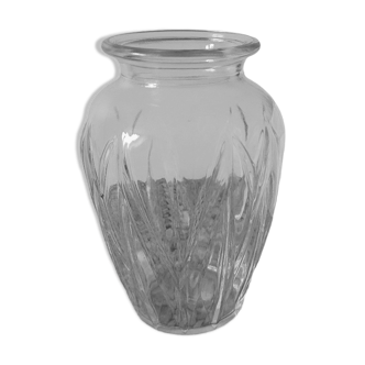 Large draped bulb vase