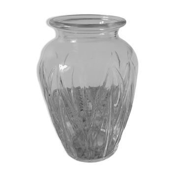 Large draped bulb vase
