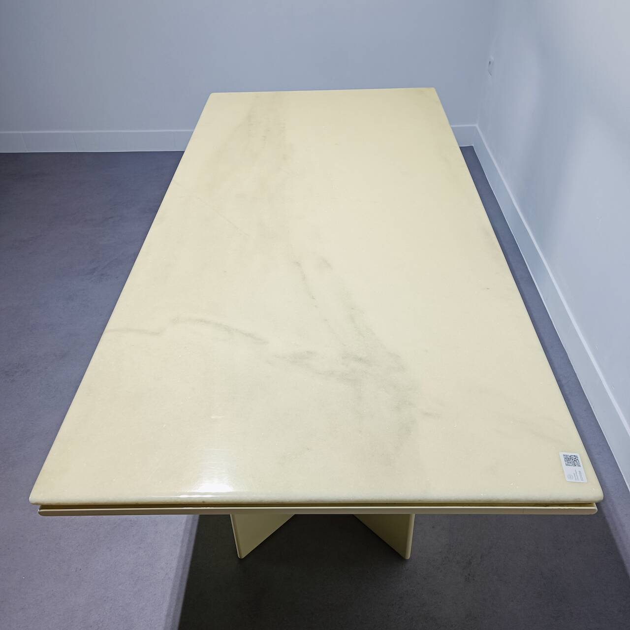 Rare table à manger kazuhide takahama "olinto" plateau en marbre - b&b italia