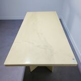 Rare table à manger kazuhide takahama "olinto" plateau en marbre - b&b italia